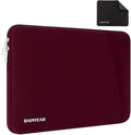 RAINYEAR Laptop Sleeve Case with Front Pocket, 15.6 Inch Protective Portable Case with Front Pocket, Briefcase Laptop Carrying Bag Cover Compatible for HP, Dell, Asus, Lenovo, Notebook, Red