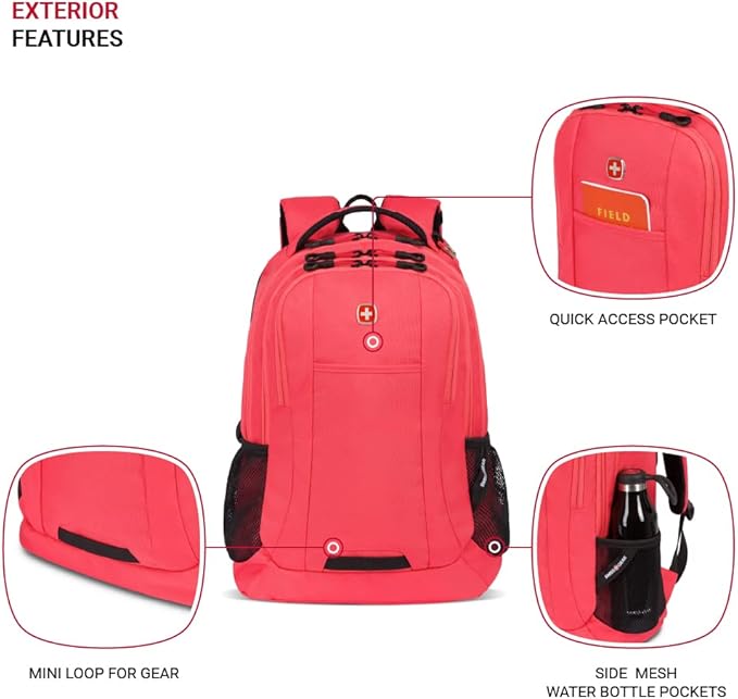 SwissGear Cecil 5505 Laptop Backpack, Teaberry, 18-Inch
