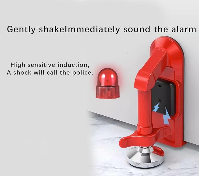 Portable Alarm Door Stopper Door Stop Alarm Door Stoppers Security Easy to Carry Hotel Door Locks for Travelers Security
