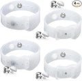 Hion Motion Sickness Bracelets Sea Sickness Wristbands for Motion Sickness/Morning Sickness/Pregnancy Nausea Anti Nausea Wristband Acupressure Nausea Bands Motion Sickness Bands（2Pairs Transparent）