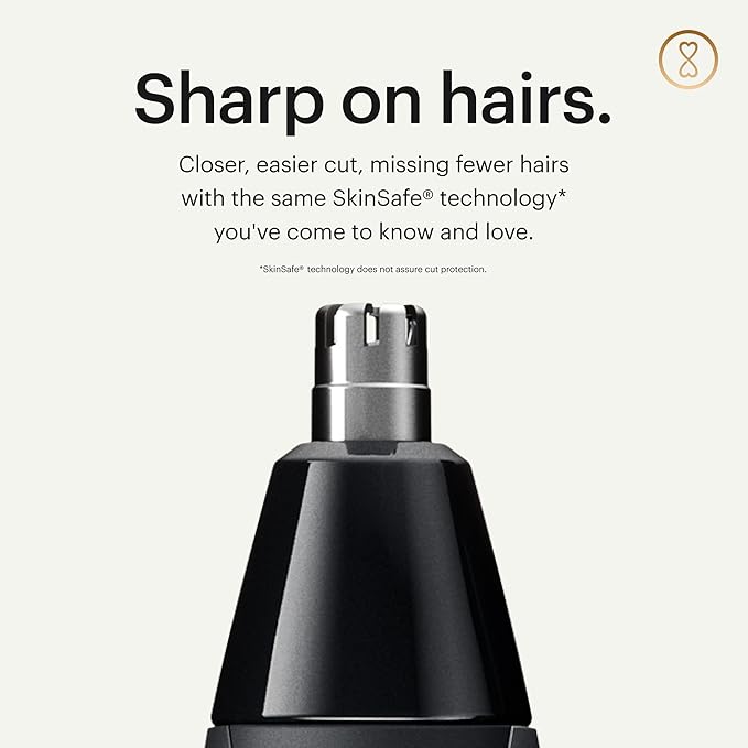 MANSCAPED® The Weed Whacker® 2.0 Electric Nose & Ear Hair Trimmer – 7,000 RPM Precision Tool with Rechargeable Battery, Wet/Dry, Easy to Clean, Improved Stainless Steel Replaceable Blade