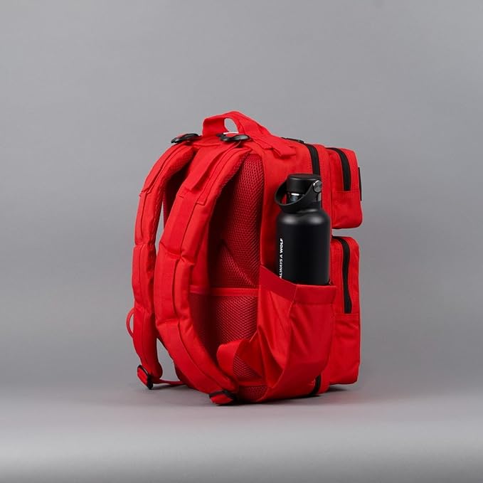 WOLFpak 15L Backpack - Elite Red - Slim Everyday Carry Backpack for Men & Women, Water-Resistant Minimalist Daypack for Laptop & Travel