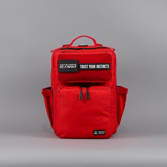 WOLFpak 15L Backpack - Elite Red - Slim Everyday Carry Backpack for Men & Women, Water-Resistant Minimalist Daypack for Laptop & Travel