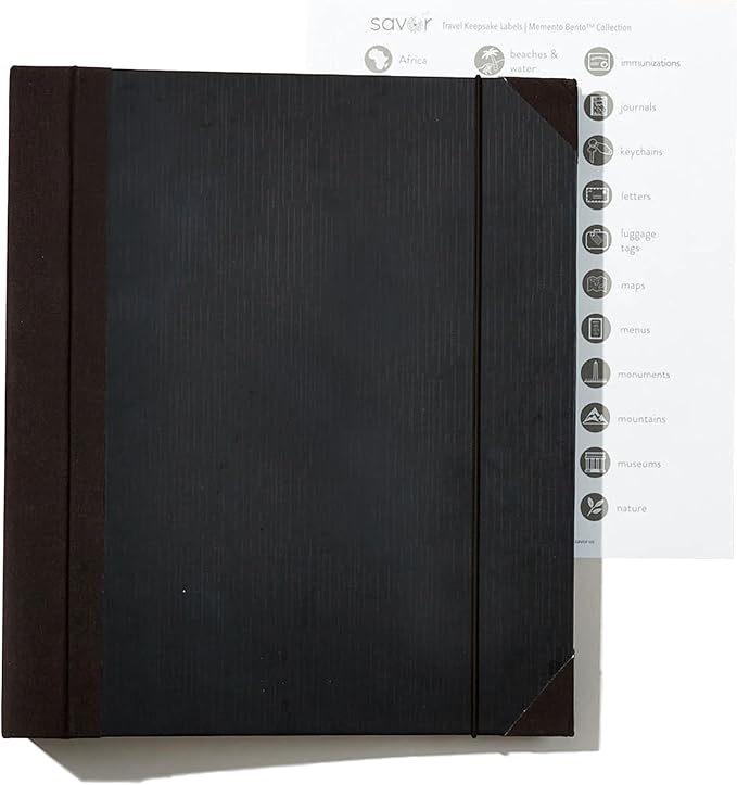 Savor | 2025 Edition The Folio™ Document Organizer | Custom Dyed Cloth-Bound Expanding File for Important Papers, Passports, Birth Certificates & More | Ideal for Home Organization & Graduation Gift