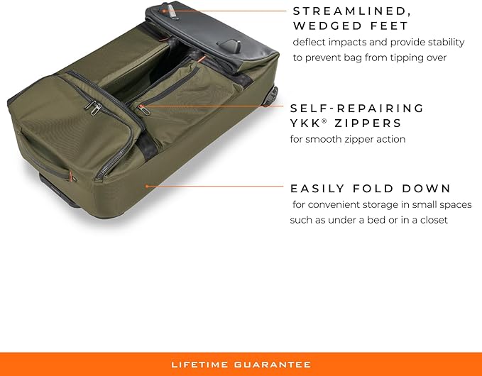 Briggs & Riley Travel Duffel Bag - Weekender & Overnight Luggage for Women & Men, Softside Bag - ZDX Collection