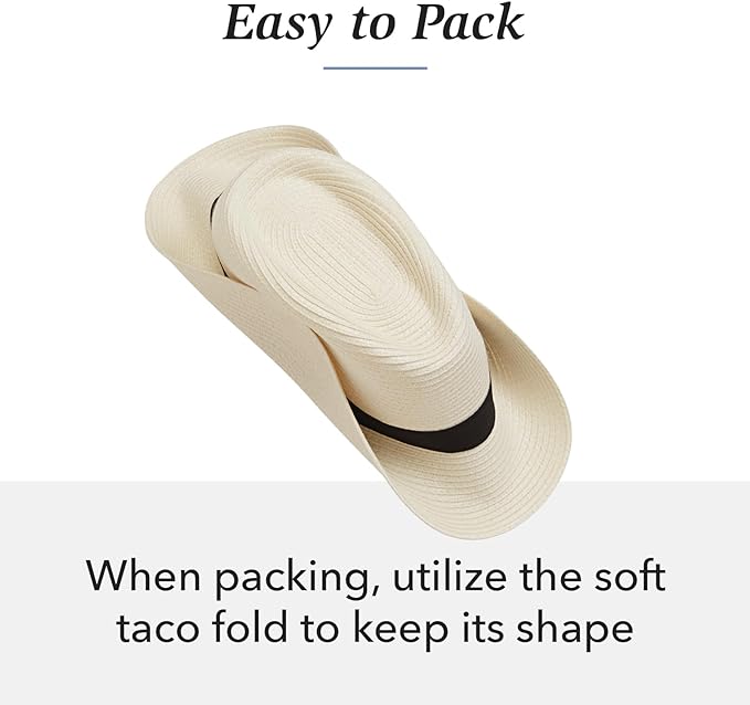 Wallaroo Hat Company Women’s Petite Palm Beach Fedora – UPF 50+ UV Protection Sun Hat, Packable, Adjustable, Small Size