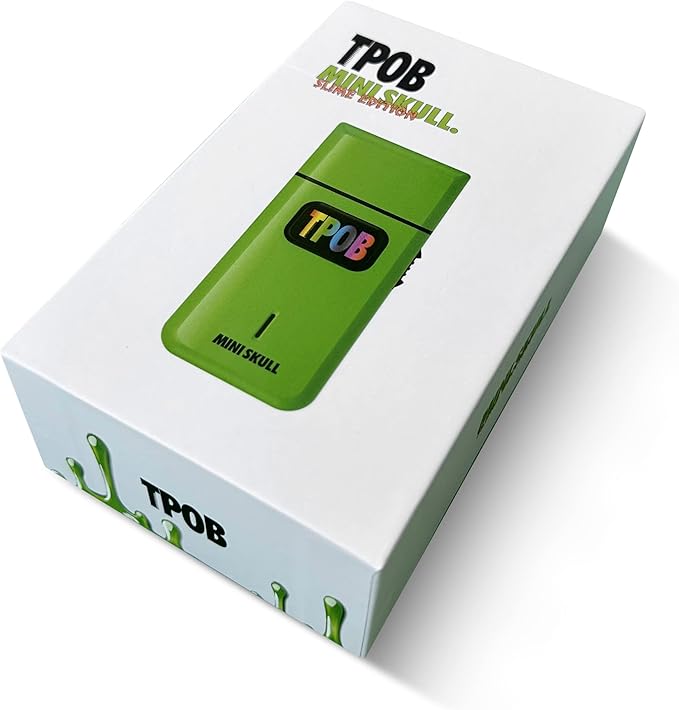 TPOB Mini Skull Single Shaver Compact Design That can fit in Your Pocket with a Turbo Charged Motor, Perfect for Both Professional and at-Home use (Slime)