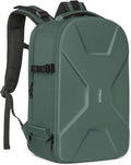 MOSISO Camera Backpack, DSLR/SLR/Mirrorless Photography Camera Bag 15-16 inch Waterproof Hardshell Case with Tripod Holder&Laptop Compartment Compatible with Canon/Nikon/Sony, Emerald Green