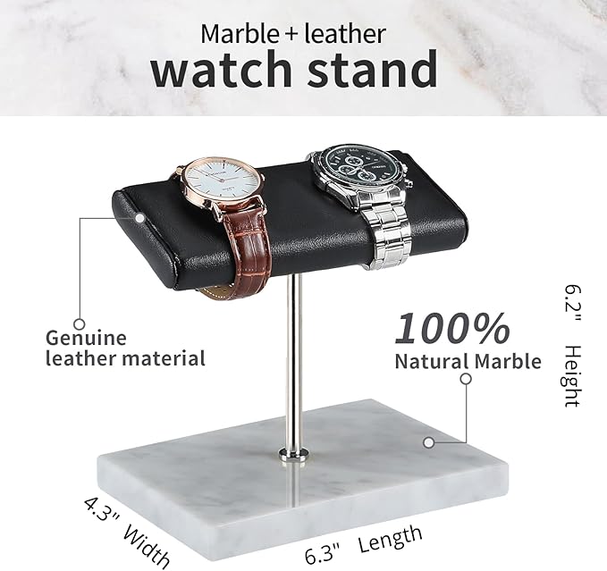 LYS&LYX Watch stand watch display stand watch holder watch Handcrafted watch holder (2--white/silver/black)