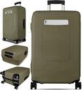 Slohif Luggage Cover for Suitcase Tsa Approved Protector - Luggage Sleeve Suit Case Cover Travel Stretch Large Baggage Case Protective Washable Fit 26-28 Inch Green