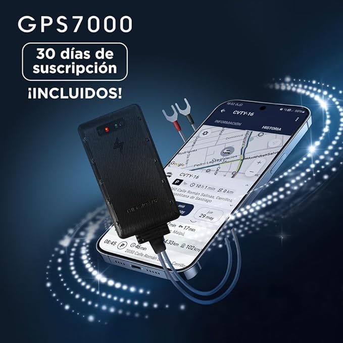 GPS7000-4G Hidden GPS Tracker for Vehicles | 30 Days of Service Included | Easy Self-Installation | After The 30 Days Included in The Service, You can Choose to Subscribe | No Hidden Fees