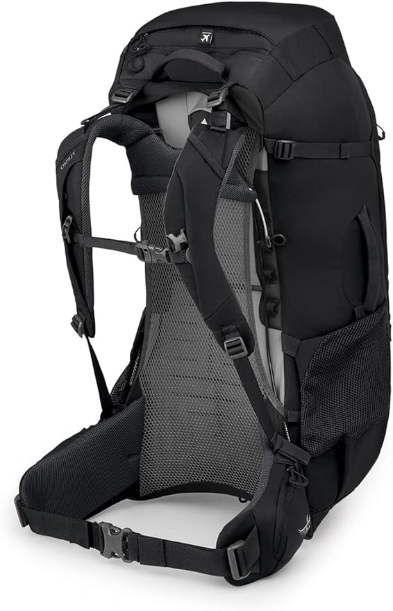 Osprey Farpoint Trek 55L Men's Travel Backpack, Black