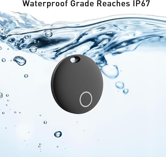 Air Tracker Tags [Apple MFi Certified] (iOS Only), Smart Bluetooth Tracker, Compatible with Apple Find My, Item Locator for Keys, Luggage, Wallet, Suitcase, Bags, IP67 Waterproof