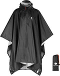 ANYOO Hooded Rain Poncho for Adults Waterproof Lightweight Rain Coat for Men Women Reusable Rain Jacket for Emergency Outdoor