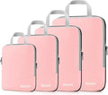 Gonex Compression Packing Cubes, 3pcs/4pcs Expandable Storage Travel Luggage Bags Organizers