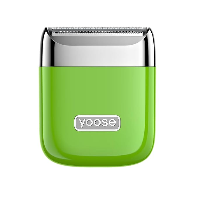 yoose Electric Razors for Women, IPX7 Alloy Body Bikini Trimmer for Women (USB-C, Trimmer Comb, Multi Shaving Modes), Portable Size, Cyber Green