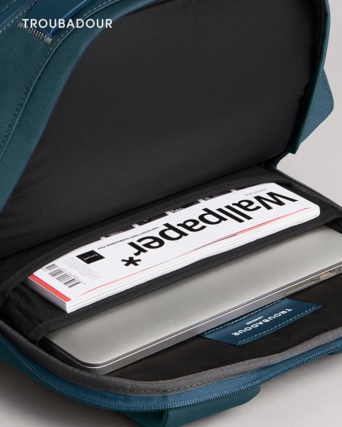 Troubadour Apex Backpack 3.0-25L Premium Laptop Backpack - Ergonomic & Water Resistant - Designed for Work and Travel - Air Force Blue