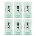 ALŌH Peppermint Eucalyptus Sanitizing Hand Wipes - Clean Hands, Clear Mind On The Go Sanitizer for Kids and Adults - Travel Size 6 packs of 20ct Wipes (120 Wipes)