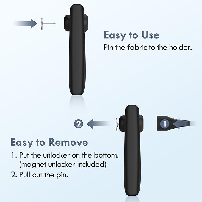 for Airtag Holder for Kids Hidden 2 Pack GPS Tracker Case, Anti-Removal Security Air Tag Case with Pins, GPS Cover Suitable for Children, Elderly, Pets, Backpack, Luggage (Black, White)
