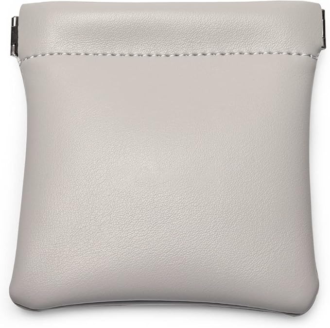 PU Leather Jewelry Travel Bag Leather Jewelry Pouch Christmas,Wedding Party Favor Gift Bag (S, Grey)