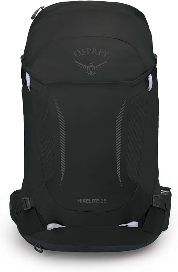 Osprey Hikelite 28L Unisex Hiking Backpack, Black, S/M