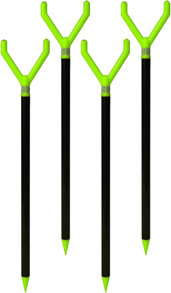 Fishin’ Stix Trident Telescoping Fishing Rod Holders – Extendable 12"–30", 50 lb+ Capacity, Sand Stake Pole Stand for Surf Fishing, Bank Angling, Catfish Rods, Lure & Bait Setup
