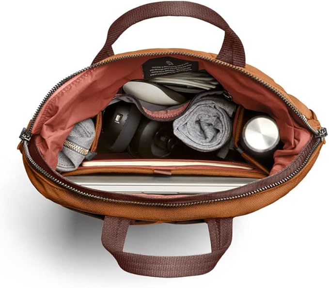 Bellroy Tokyo Totepack, water-resistant woven convertible backpack and tote bag - Bronze