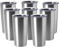 HASLE OUTFITTERS 20oz Tumblers Bulk Stainless Steel Cups with Lid Double Wall Vacuum Insulated Coffee Mugs for Cold & Hot Drinks 8 Pack
