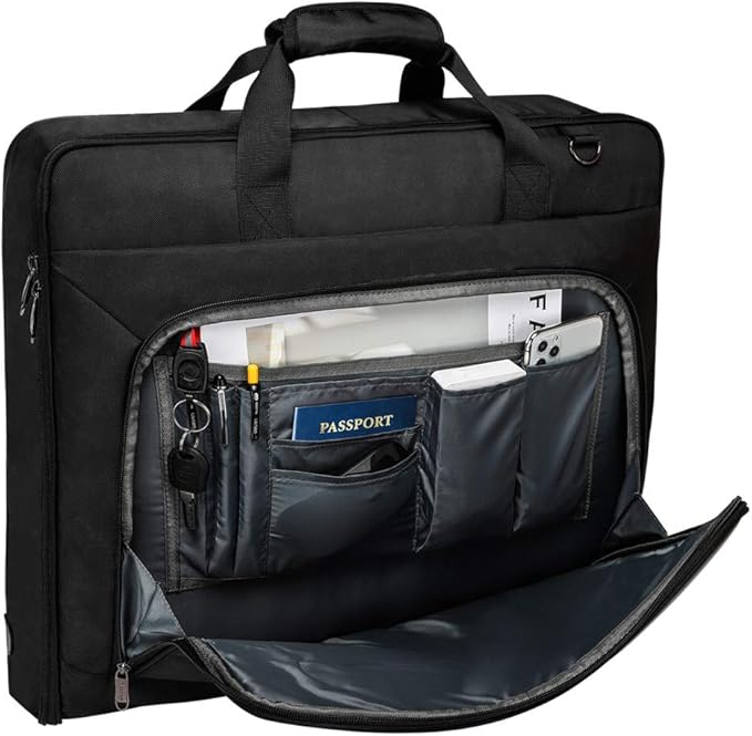 Modoker Suit Luggage Garment Bag with Shoulder Strap, Suit Carry on Bag Hanging Suitcase Garment Bags for Men Women Business Travel