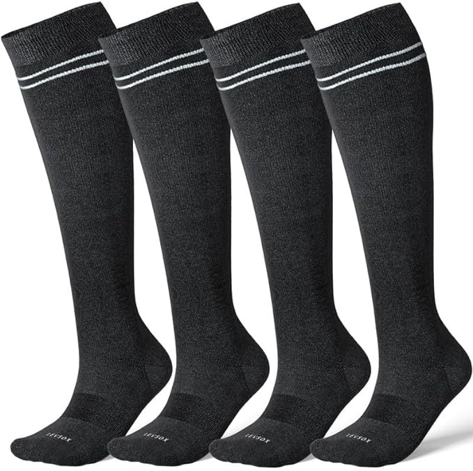LEVSOX Compression Socks for Pregnant Women 20-30 mmHg Knee High Cute Funny Mens Supports Socks for Nurses, Medical, Travel