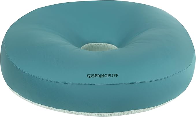Premium Egyptian Cotton Pressure Relief Donut Chair Seat Cushion for Home, Car, Office Sitting - Postpartum, Pregnancy, Tailbone & Back Pain, Ergonomic Support