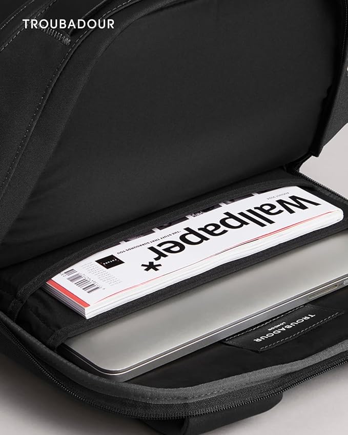 Troubadour Apex Backpack 3.0 - 25L Premium Laptop Backpack - Ergonomic & Water Resistant - Designed for Work and Travel - Black