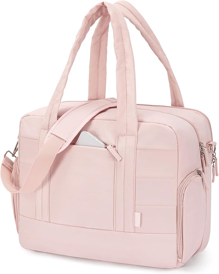 CLUCI Duffle Bag for Business Travel, Weekender Puffer Carry On With Shoe Compartment, Overnight Women's Bag With Laptop Storage