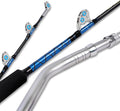 Fiblink Saltwater Offshore Heavy Trolling Fishing Rod Big Game Conventional Boat Fishing Roller Rod Pole with All Roller Guides (Heavy Power, 5-Feet 1-Inch)