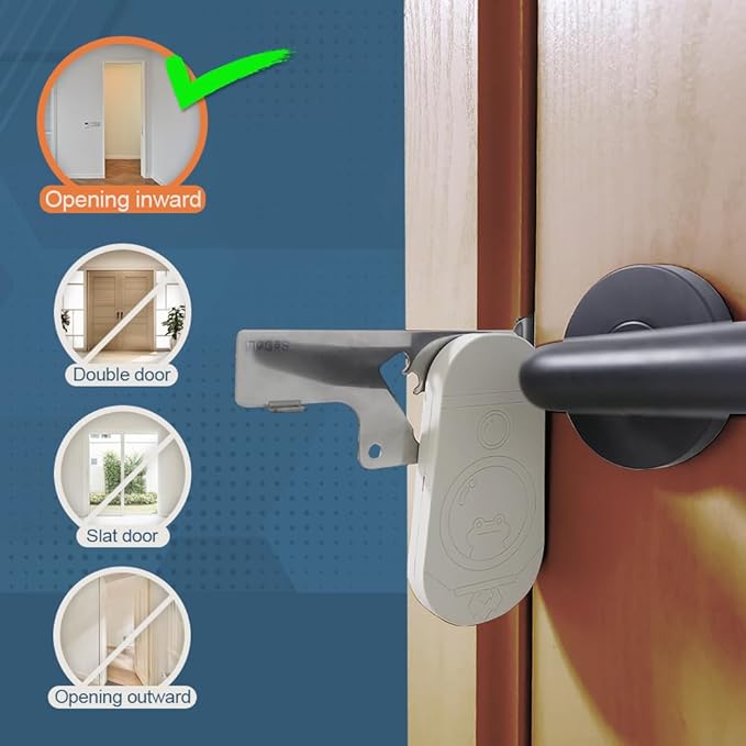 SeDoLi Portable Door Lock (Mute Dark Grey)