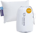 Lincove Canadian Down Toddler Pillow for Sleeping - Perfect for Kids Travel Pillow, Nap Time, Toddler Cot, Crib, Bed - 800 Fill Power, 100% Cotton Shell, 400 Thread Count (13 x 18)
