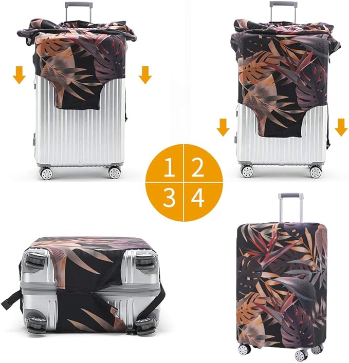 TRAVELKIN more than travel Luggage Covers For Suitcase Tsa Approved,Suitcase Cover Protector Fit 18-32 Inch Luggage