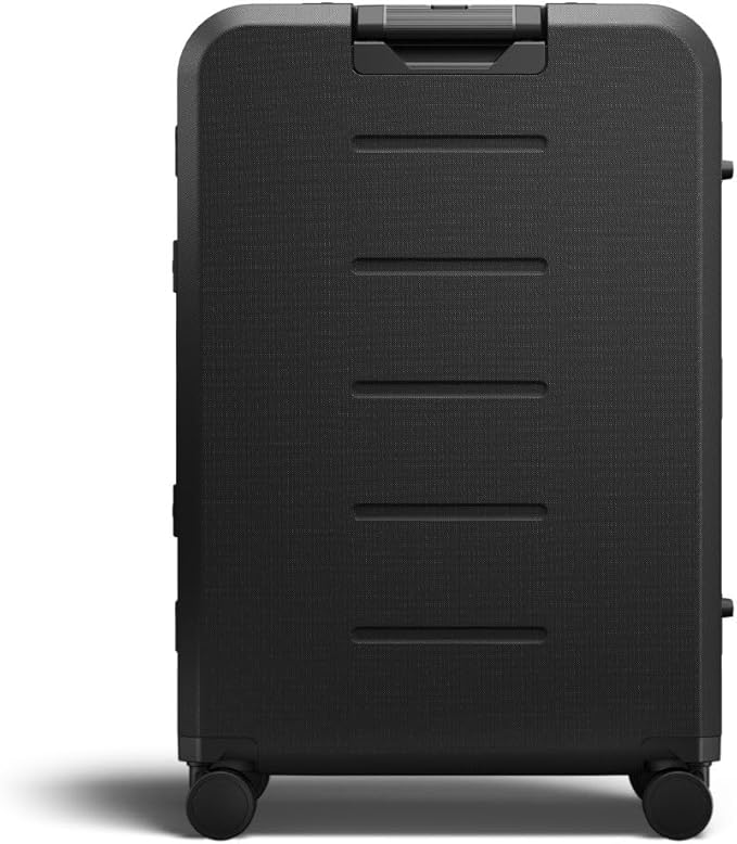 D_b_ Ramverk Pro Large Check-In 28 Inch Hardside Luggage Extra Protection Aluminum Frame, Silent 360 Spinner Wheels, TSA Lock, Interior Laptop Compartment and Two Zipper Dividers - Black Frame/Black