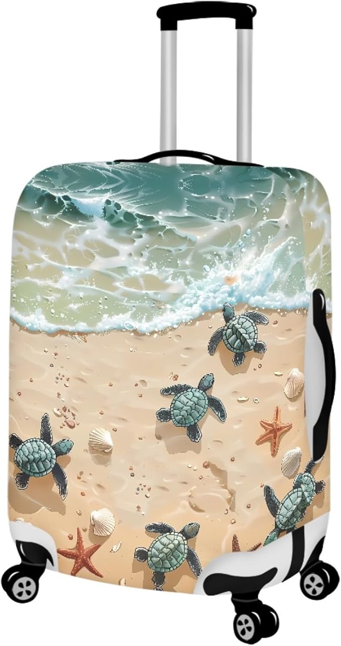 Sea Turtles Luggage Cover Anti-scratch Dustproof Suitvase Protector Fits 26-29 Inch