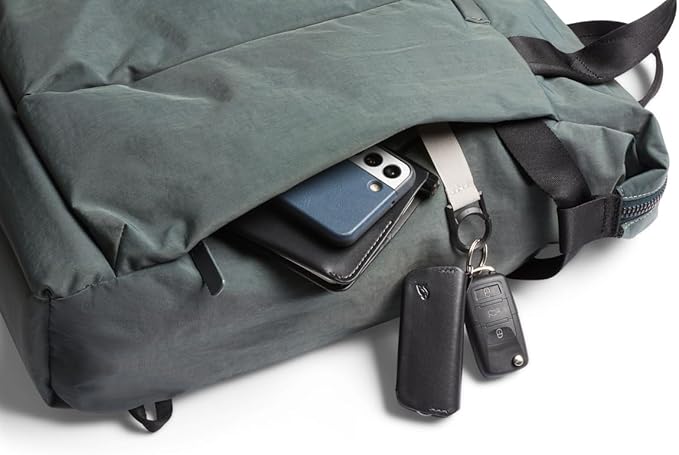 Bellroy Tokyo Totepack, water-resistant woven convertible backpack and tote bag - Everglade