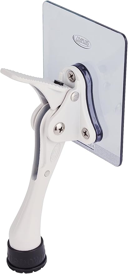 One-Touch Doorstop Adhesive Bracket (White, 4inch x 2pack)