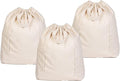Heavy Duty Laundry Hamper Bags - Extremely Sturdy, Durable Canvas Replacement Laundry Hamper Liner - Works for Round & Square Hampers with Drawstring Closure (3 Pack)