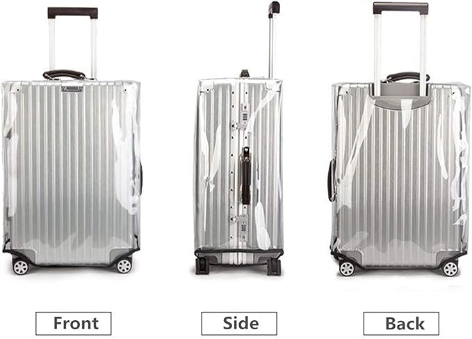 20 Inch Clear PVC Luggage Cover Protectors Suitcase Covers for Luggage Thickened suitcase protective cover for Wheeled Suitcase Suitable for 20"