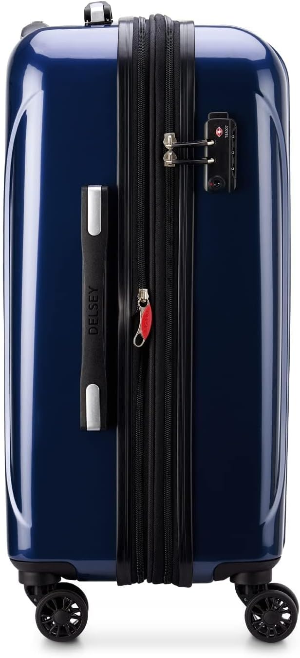 DELSEY PARIS Helium Aero Hardside Expandable Luggage with Spinner Wheels, Blue Cobalt, Carry-On 21 Inch