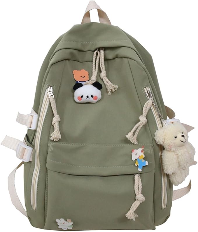DUSLANG Laptop Backpack For Women Men Travel Daypack, Green