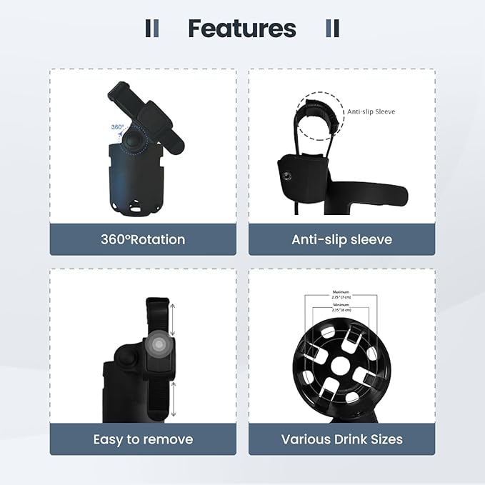 Guzzie+Guss Oxygen v2 Lightweight Stroller & Universal Cup Holder Bundle – Compact, Travel-Friendly Baby Stroller with Easy Fold Design + Adjustable Drink Holder for Strollers, Bikes, and More