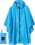SaphiRose Unisex Rain Poncho Raincoat Hooded for Adults Women with Pockets