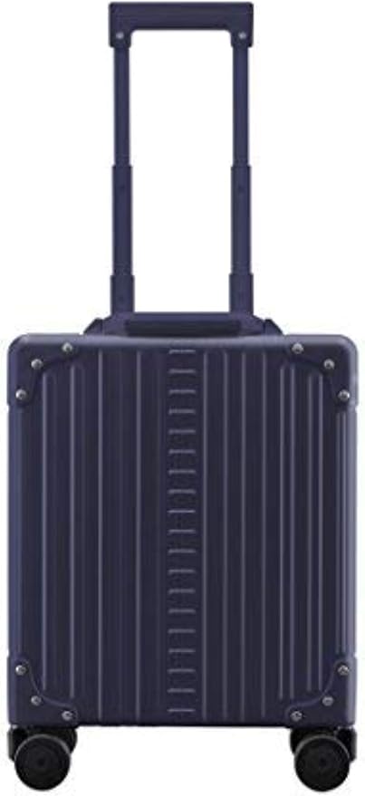 Aleon 16” Aluminum Vertical Underseat Carry-On Luggage - Luxury Business Briefcase with Wheels - Hardshell Suitcase for Airplane Travel (Sapphire)