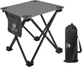 Opliy Camping Stool, Folding Small Chair Portable Camp Stool for Camping Fishing Hiking Gardening and Beach, Camping Seat with Carry Bag (Gray)
