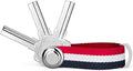 Compact Key Holder - Stylish & Practical Pocket Key Organizer With Secure Locking Mechanism. (Red/White/Blue)